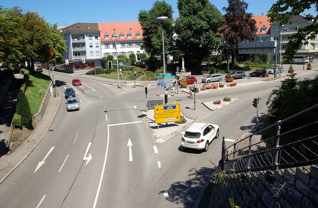 Wrde ein Kreisverkehr die Sicherheit fr Radfahrer erhhen?   | Foto: Peter Gerigk