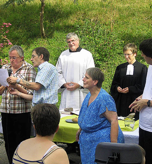 Gottesdienstszene in Elzach am Samstag  | Foto: Gnter Bank