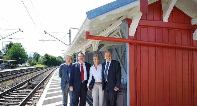 Neu gestaltet wurde der Bahnhaltepunkt Kollmarsreute  | Foto: Sylvia-Karina Jahn