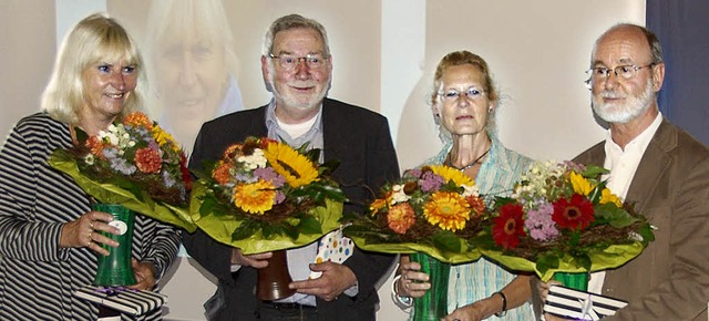 Abschied nach zusammen 125 Jahren an d..., Christine Haderer und Alfred Probst   | Foto: annemarie zwick