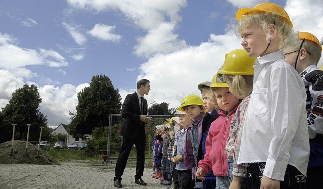 Die Kinder des Pusteblumen-Kindergarte...timmung gab, was die CDU kritisierte.   | Foto: Ralf Dorweiler