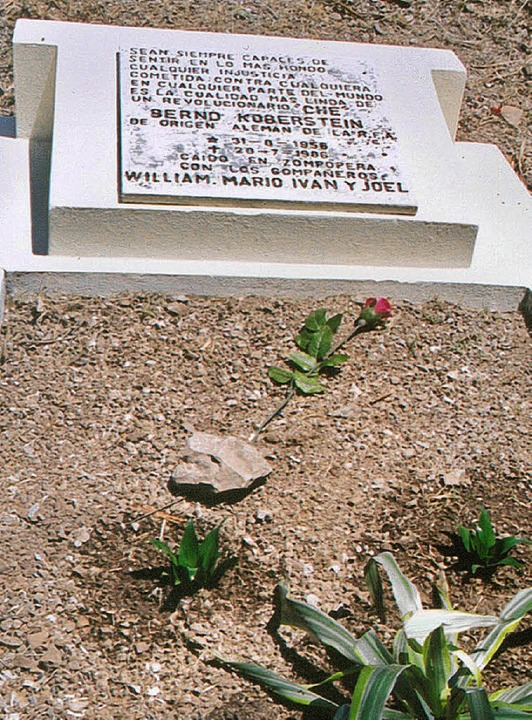 Das Grab Berndt Kobersteins auf dem Friedhof in Matagalpa in der Nhe von Wiwil  | Foto: Gerhard Kirk