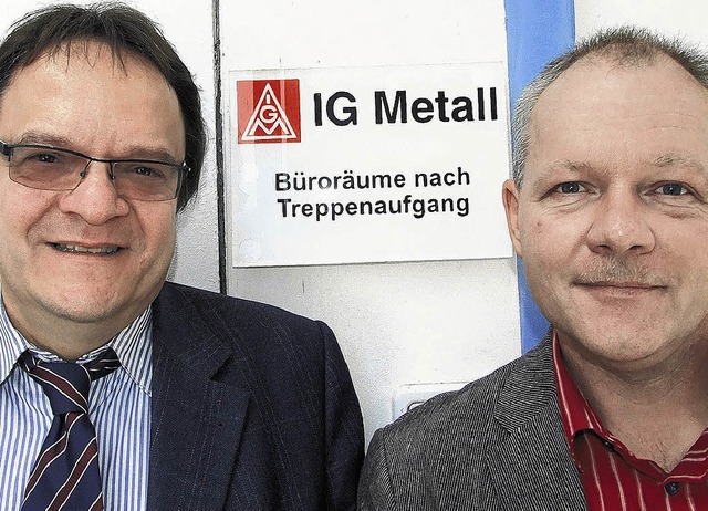 Strategien gegen den Fachkrftemngel:...) und Franz Ritter von der IG Metall.   | Foto: Freudig