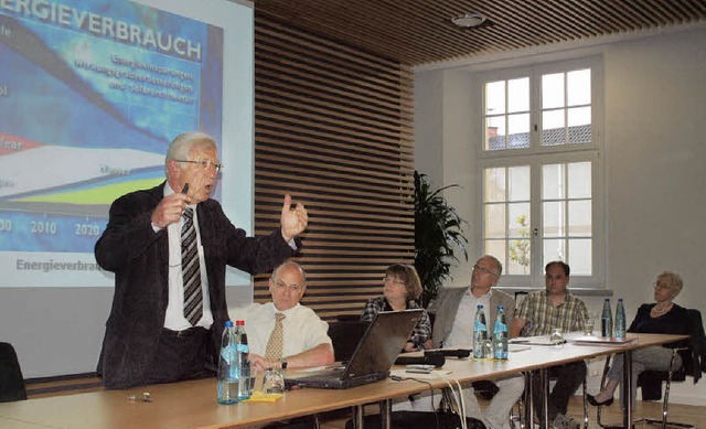 berraschungsgast beim Infoabend der G...nen prominenten Frsprecher gewonnen.   | Foto: Haberer