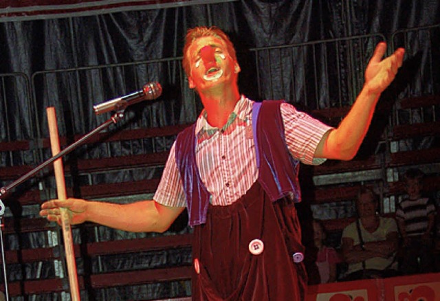 Clown David sorgte fr die Lacher.  | Foto: Adrian Steineck