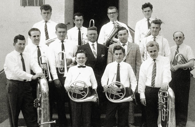 Sie grndeten den Musikverein: Vordere... Rist, Helmut Kammerer, Franz Ketterer  | Foto: Verein