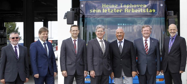 Dank sagten sogar die Busse der SWEG g... Disch und Vorstand Walter Gerstner.    | Foto: christoph breithaupt