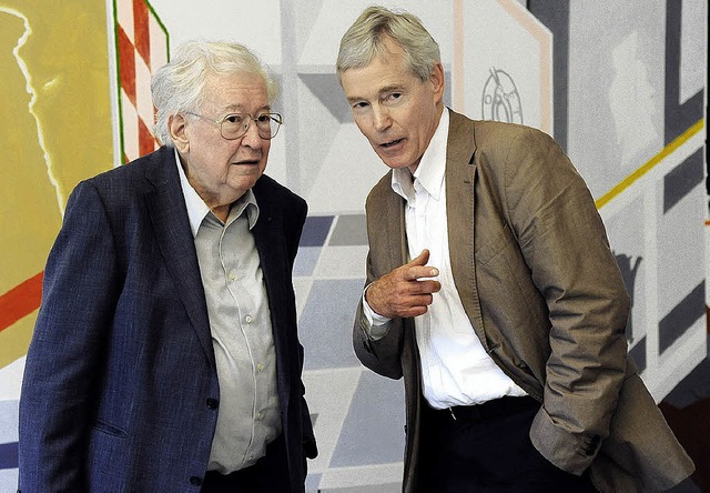 Jochen Ludwig  (rechts) mit Hans H. Hofsttter  | Foto: Ingo schneider