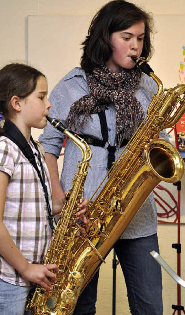 Vortrefflich klappte das Zusammenspiel... der Jugendmusikschule im Radbrunnen.   | Foto: kricheldorff