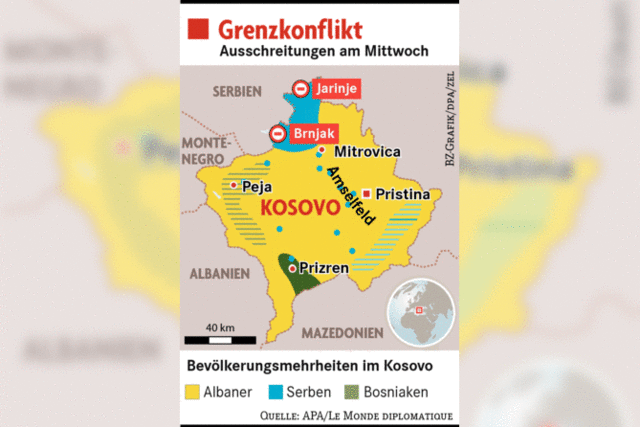Gewalt an der Kosovo-Grenze