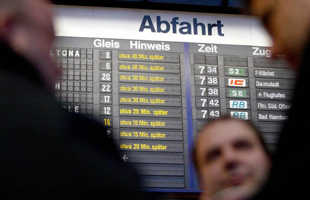 Bahn zeigt im wie pünktlich sie ist Wirtschaft Badische Zeitung