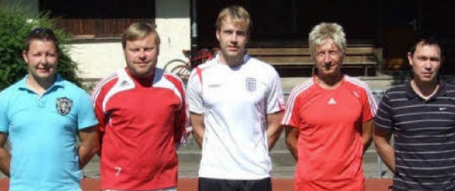 Neues Trainerteam des FC Schnau (v. l... und Ramazan Akhan (beide  A-Jugend).   | Foto: Held