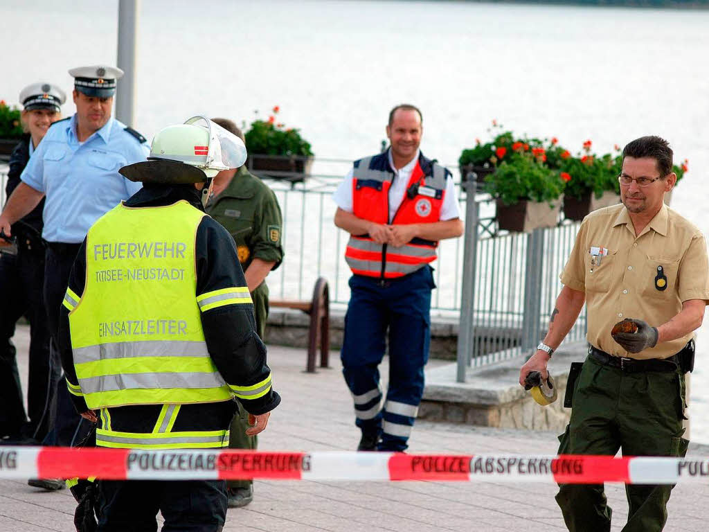 Weltkriegsgranate löst Großeinsatz am Titisee aus Weltkriegsgranate löst Großeinsatz am Titisee aus