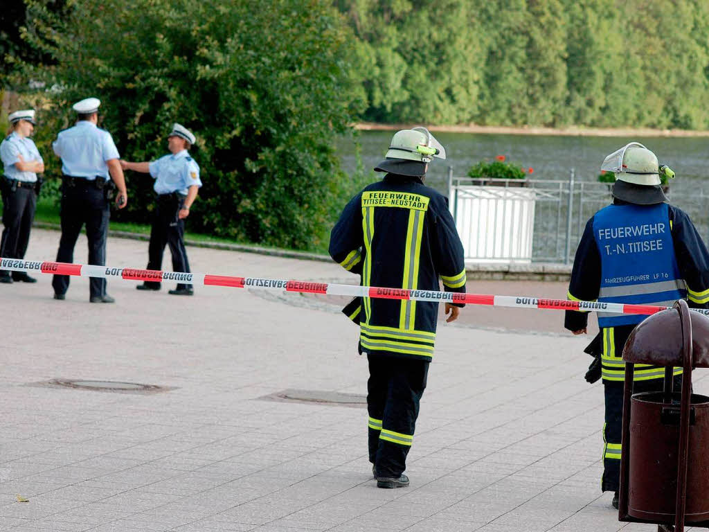 Weltkriegsgranate löst Großeinsatz am Titisee aus Weltkriegsgranate löst Großeinsatz am Titisee aus