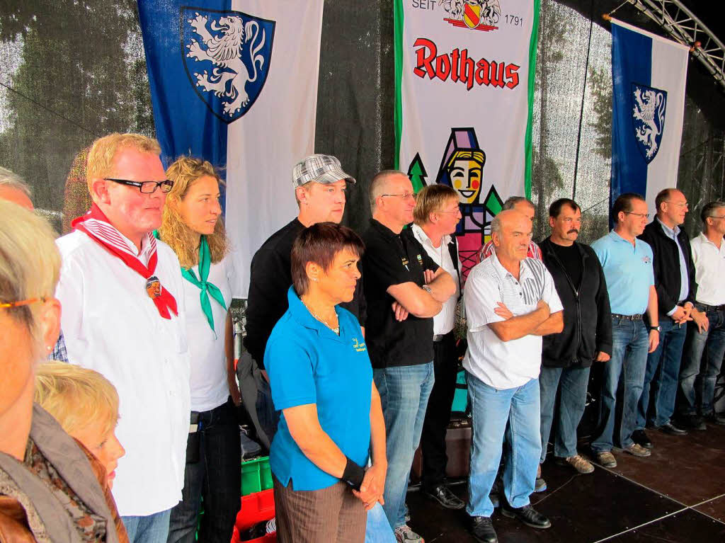 Die Vertreter der am Schlossfest beteiligten Vereine.