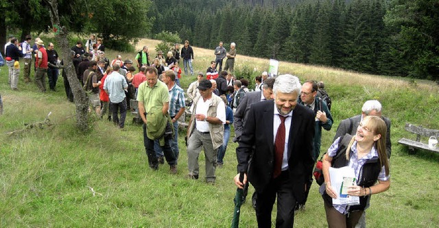 Ministerialdirektor Wolfgang Reimer b...rfolgen des Naturschutzprojektes LIFE.  | Foto: Thomas Steimer