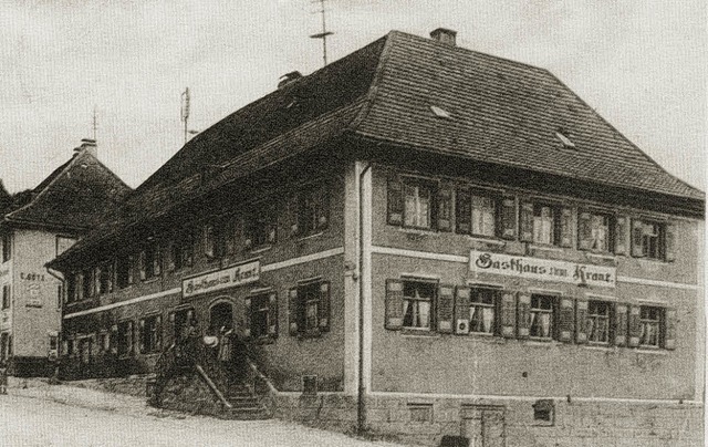 Das Gasthaus &#8222;Zum Kranz&#8220; v...toNurRepro>Khnemund</BZ-FotoNurRepro>  | Foto: BZ