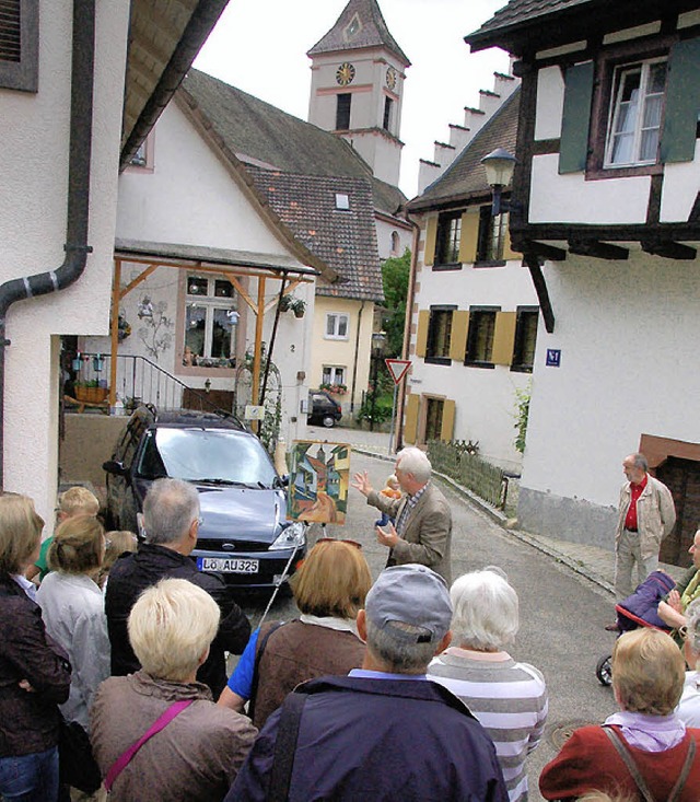 Kirche mit Strae in Kandern &#8211; K...&#8222;klassische&#8220; Macke-Motiv.   | Foto: Senf