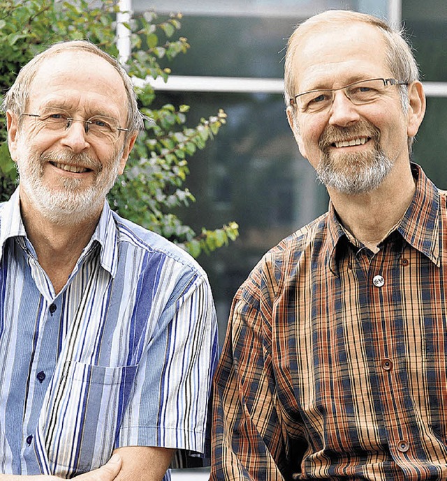 Die Lehrer Bernd Friebe (links) und Fritz Schreiner gehen jetzt in Pension.   | Foto: Privat