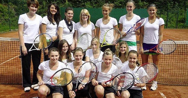 Die erfolgreichen Juniorinnen des TC Schnau.  | Foto: Privat