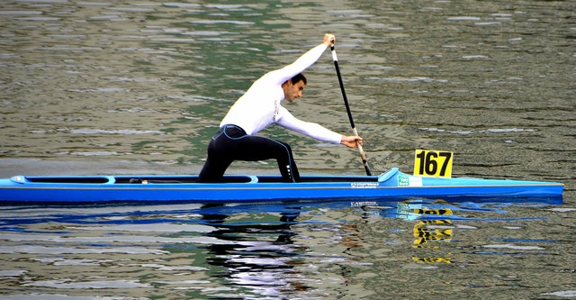 Bei der sddeutschen Meisterschaft:  I...Weg zum Kanadier-Titel ber 500 Meter   | Foto: Privat