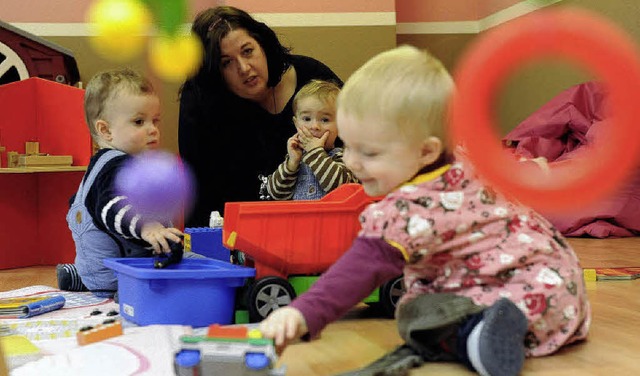 Die Kleinkindbetreuung ist in Bollschw...tzt eine zweite Gruppe eingerichtet.    | Foto: ddp