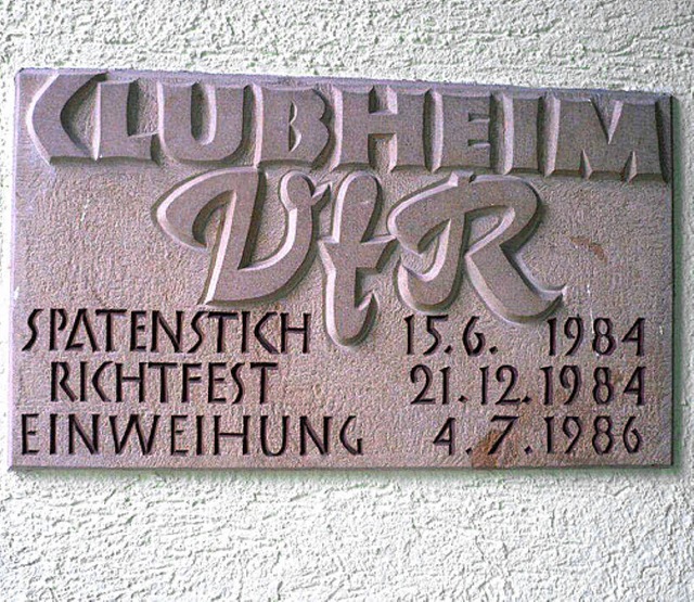Vor 25 Jahren wurde das Clubheim des VfR  eingeweiht.   | Foto: Hilger
