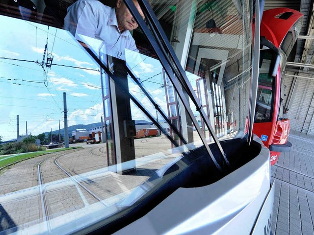 Alle Straenbahnen und Busse der VAG bleiben heute wegen des Streiks im Depot.  | Foto: Michael Bamberger