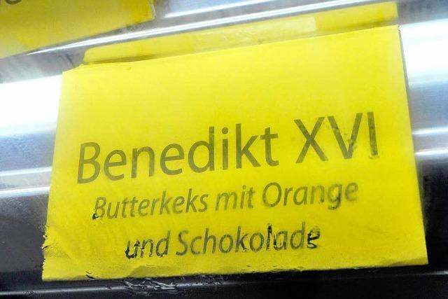 Benedikt XVI. gibt’s in Freiburg auch als Eissorte