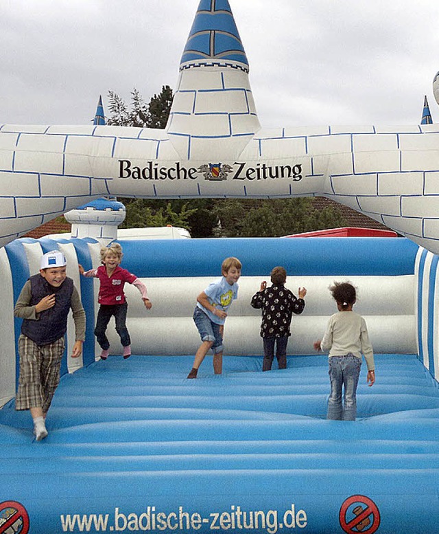 Austoben auf der Hpfburg der Badischen Zeitung.  | Foto: Wilfried Dieckmann