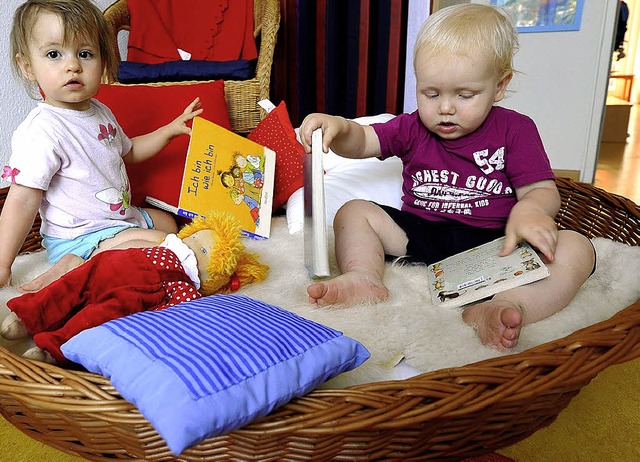 Fr Kinder ab 2 Jahren soll es ab 2012...ungspltze in den Kindergrten geben.   | Foto: Ingo Schneider/BZ