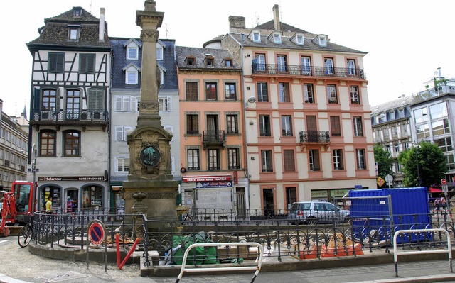 Der alte Weinmarkt wird mit erheblichem Aufwand restauriert.   | Foto: BRI