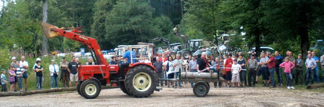 Das Bulldogtreffen der Sportfreunde Ma... gespannt das Geschicklichkeitsfahren.  | Foto: Kanmacher