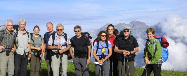 Von Oberstdorf nach Meran ging&#8217;s...chtouristengruppe quer ber die Alpen.  | Foto: privat