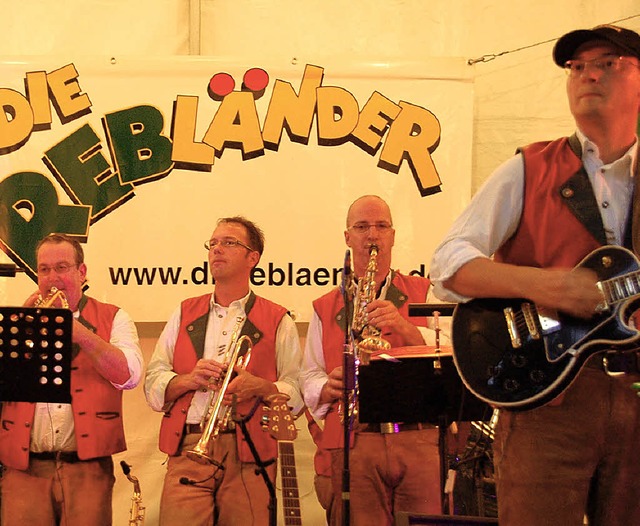 Fr flotte Musik war auf dem Markgrfl...217;s auf dem Boden oder im Riesenrad.  | Foto: Susanne Mller