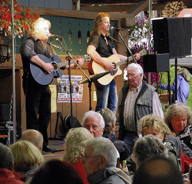 Die &#8222;Knastbrder&#8220; Jeannot ...dem Schillighof wieder fest im Griff.   | Foto: Edgar Steinfelder