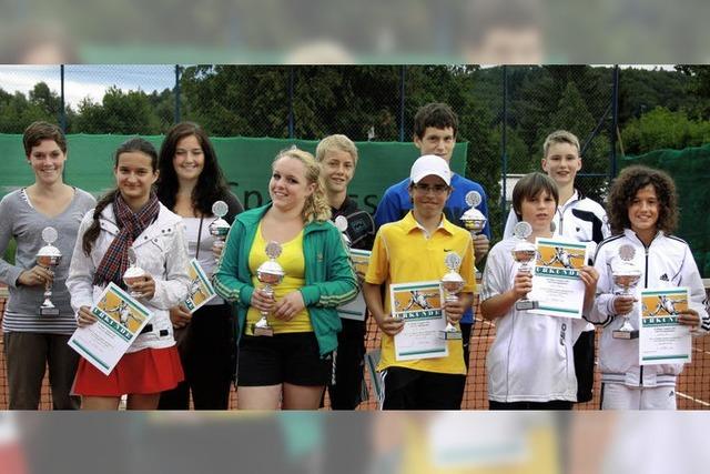 Leistungsklassen der Jugend auf der Tennisanlage des TC Haagen