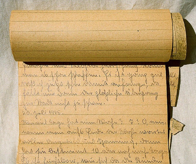 Original Schreibblock von Evamaria Strunk  | Foto: dta