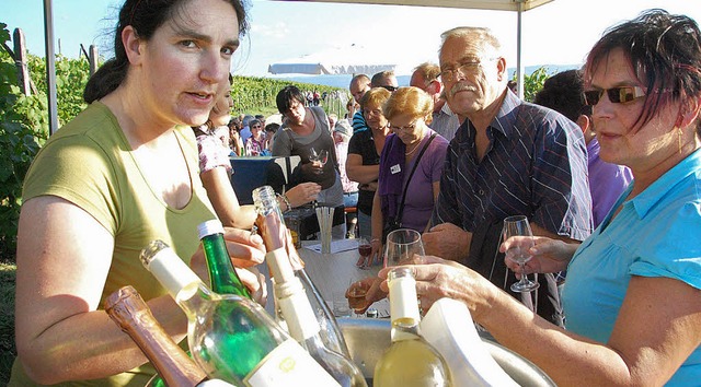 Die IG Weinweg will knftig ein Nachsc...s zum Schluss bewirtet werden knnen.   | Foto: Lauber