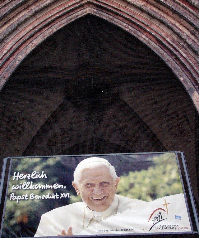 Wird am 24. September in Freiburg erwartet: Papst Benedikt   | Foto: F.Kiefer