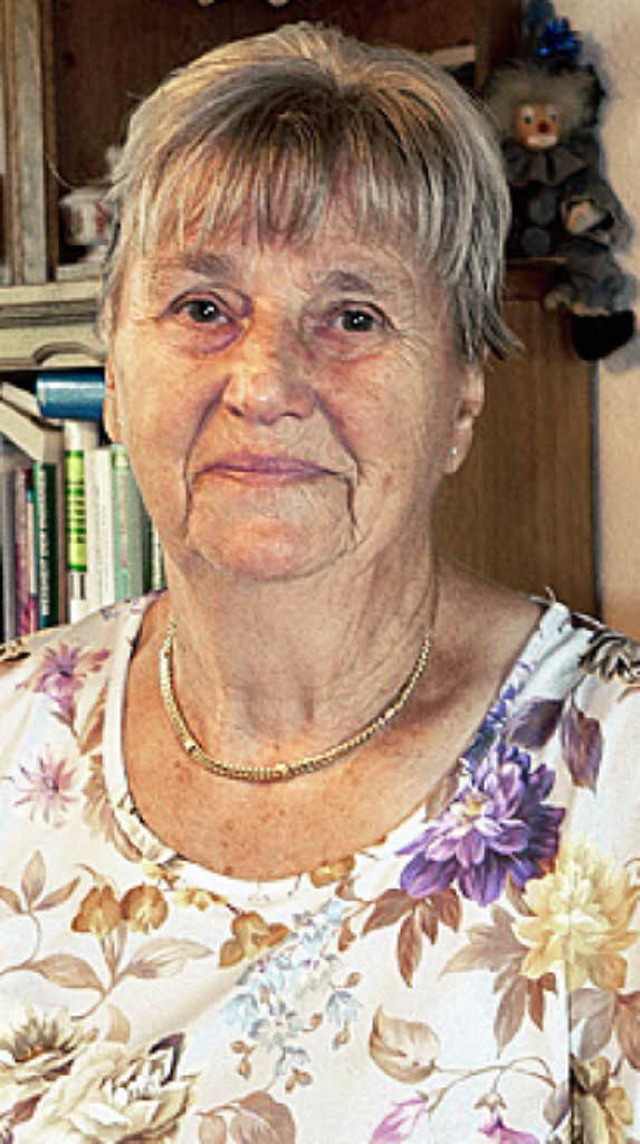 Marta Leininger in Wiechs wird am Samstag (13. 8.) 80 Jahre alt  | Foto: georg diehl