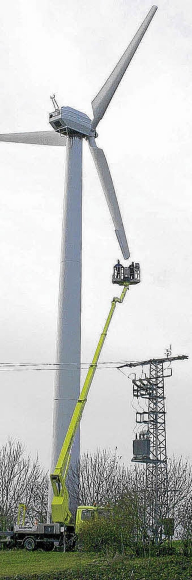 Eine der Ersten: die Windkraftanlage Auenberg.   | Foto: Archiv