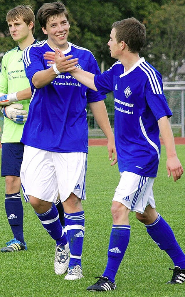 Glckwunsch: Johannes Ketterer und Peter Schubnell   | Foto: J. Ruoff