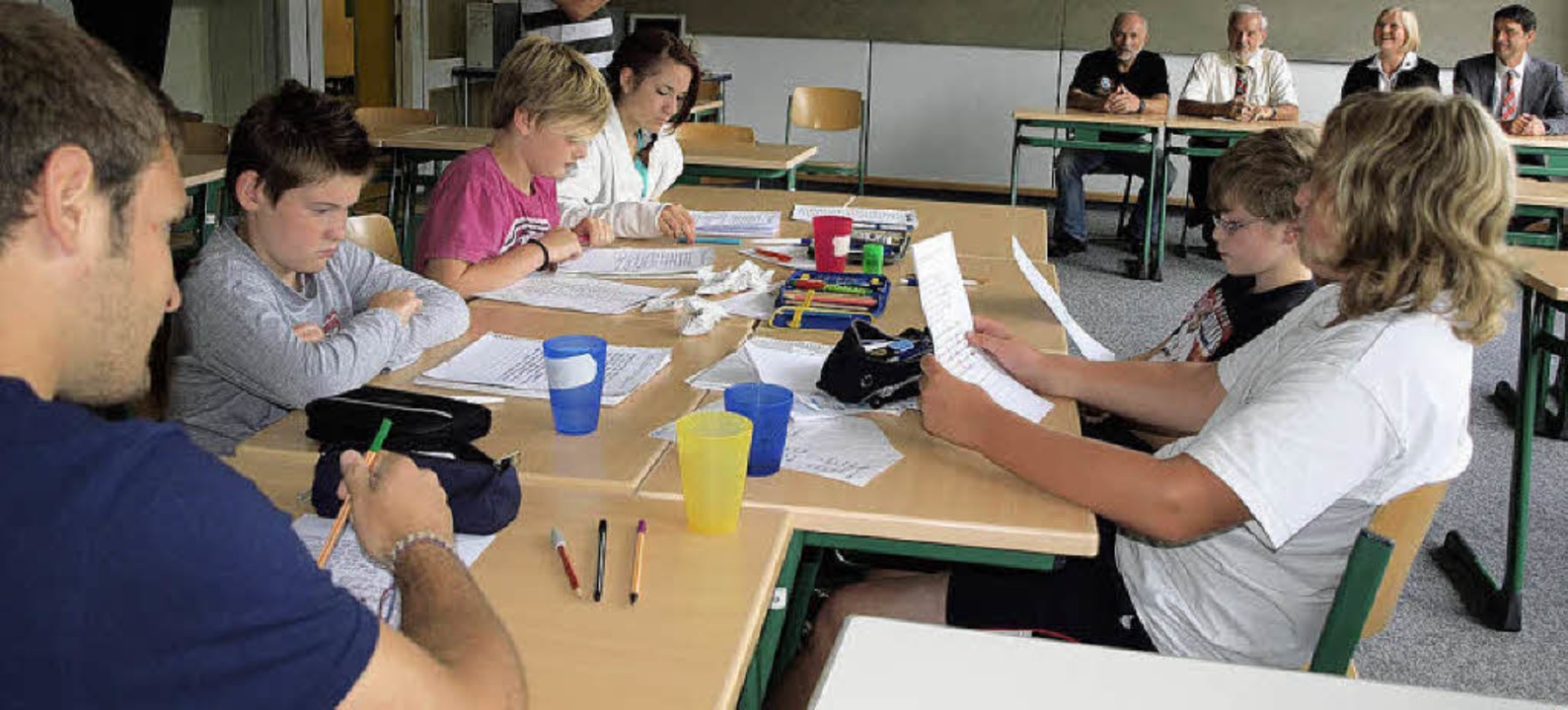 Kiwanis Sommerschule in Herbolzheim: D...esuchen die Klasse von Mike Gruenwald.  | Foto: Michael haberer