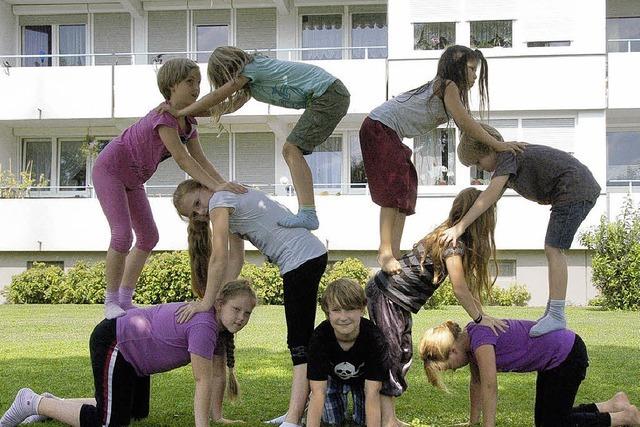 Zirkus-Workshop beim Kinderferienprogramm: In Teamarbeit zum Erfolg