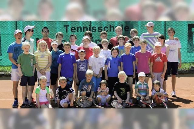 Sieben Trainer bieten Riesenspa im Tenniscamp