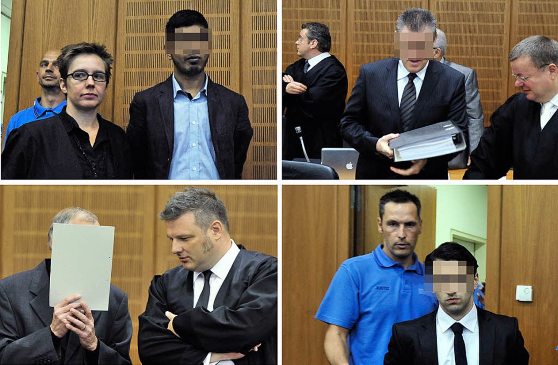 Groer Auftrieb vor dem Frankfurter Landgericht  | Foto: dpa