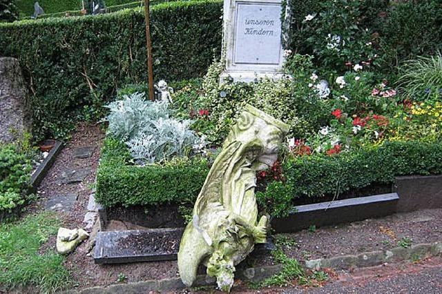 Grber auf dem Bergfriedhof beschdigt