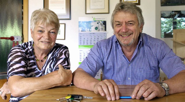 Dorothea und Rolf Kuri wurden am gleic...m heutigen Mittwoch runden Geburtstag.  | Foto: Marlies Jung-Knoblich