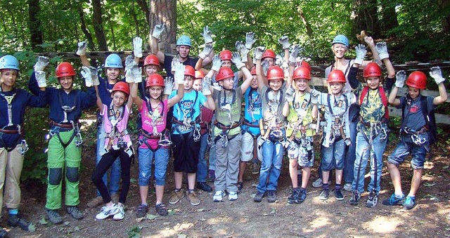 Die Inzlinger im Kletterwald   | Foto: Privat